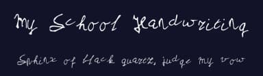 My School Handwriting by Isabelle — Script Handwritten Font — thumbnail 2