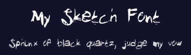My Sketch Font by -arnaud- — Script Handwritten Font — thumbnail 2