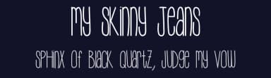 My Skinny Jeans by Vanessa Bays — Script Handwritten Font — thumbnail 2