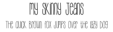My Skinny Jeans by Vanessa Bays — Script Handwritten Font — thumbnail 1