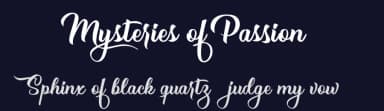 Mysteries of Passion by Billy Argel Fonts ® — Script Handwritten Font — thumbnail 2