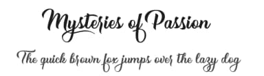 Mysteries of Passion by Billy Argel Fonts ® — Script Handwritten Font — thumbnail 1