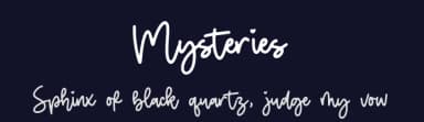 Mysteries by Balpirick Studio — Script Handwritten Font — thumbnail 2