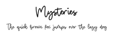 Mysteries by Balpirick Studio — Script Handwritten Font — thumbnail 1
