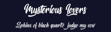 Mysterious Lovers by Octotype  | Thomas Boucherie — Script Handwritten Font — thumbnail 2