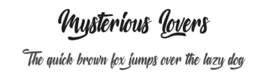 Mysterious Lovers by Octotype  | Thomas Boucherie — Script Handwritten Font — thumbnail 1