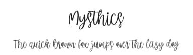 Mysthics by Maulana Creative — Script Handwritten Font — thumbnail 1