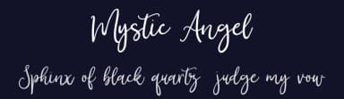 Mystic Angel by ReyreyBlue — Script Handwritten Font — thumbnail 2