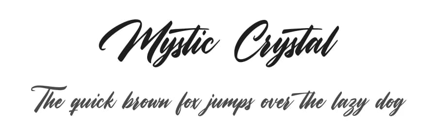 Mystic Crystal by Octotype  | Thomas Boucherie — Script Handwritten Font