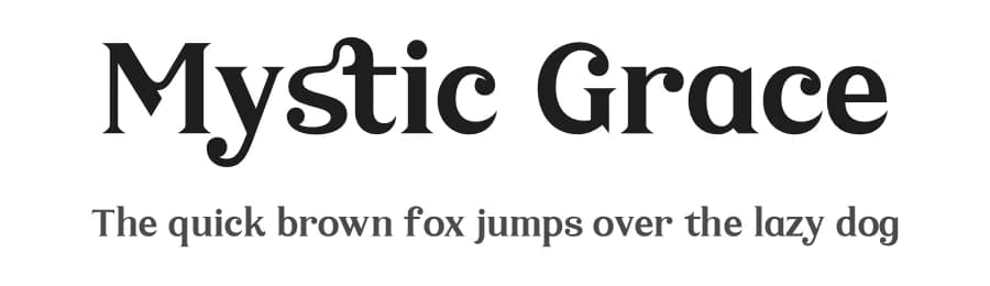 Mystic Grace by Letterena Studios — Serif Font