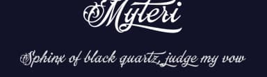 Myteri by Måns Grebäck — Script Handwritten Font — thumbnail 2