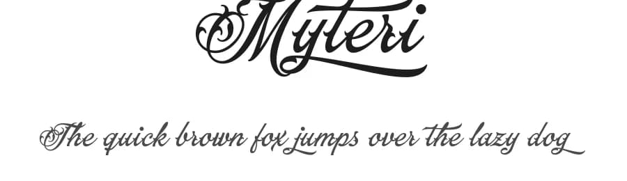 Myteri by Måns Grebäck — Script Handwritten Font