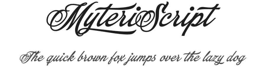 Myteri Script by Måns Grebäck — Script Handwritten Font