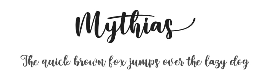 Mythias by Madatype Studio — Script Handwritten Font