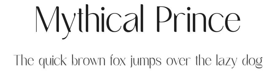 Mythical Prince by Sign Studio — Sans Serif Font