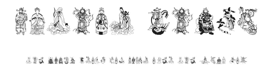 Mythos China by Manfred Klein — Dingbats Font