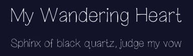 My Wandering Heart by Sabrina Schleiger — Script Handwritten Font — thumbnail 2