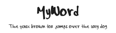 MyWord by Augusto Elorza — Script Handwritten Font — thumbnail 1