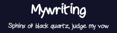 Mywriting by Peax Webdesign — Script Handwritten Font — thumbnail 2