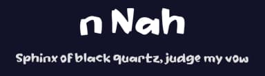 n Nah by wepfont.com — Script Handwritten Font — thumbnail 2