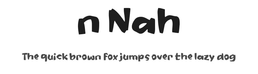 n Nah by wepfont.com — Script Handwritten Font