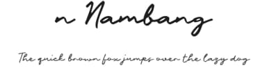 n Nambang by wepfont.com — Script Handwritten Font — thumbnail 1