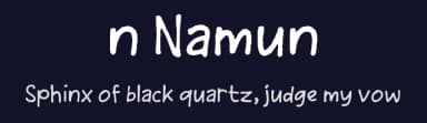 n Namun by wepfont.com — Script Handwritten Font — thumbnail 2