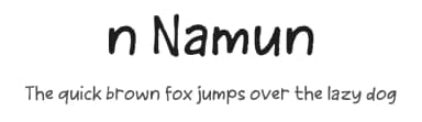 n Namun by wepfont.com — Script Handwritten Font — thumbnail 1