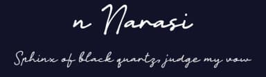 n Narasi by wepfont.com — Script Handwritten Font — thumbnail 2