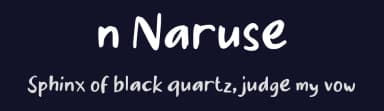 n Naruse by wepfont.com — Script Handwritten Font — thumbnail 2