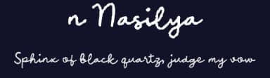 n Nasilya by wepfont.com — Script Handwritten Font — thumbnail 2