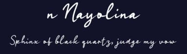 n Nayolina by wepfont.com — Script Handwritten Font — thumbnail 2