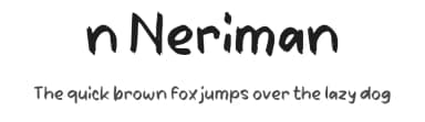 n Neriman by wepfont.com — Script Handwritten Font — thumbnail 1