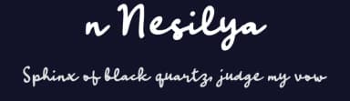 n Nesilya by wepfont.com — Script Handwritten Font — thumbnail 2
