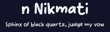 n Nikmati by wepfont.com — Script Handwritten Font — thumbnail 2