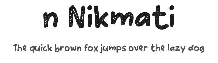 n Nikmati by wepfont.com — Script Handwritten Font