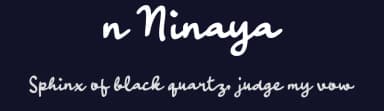 n Ninaya by wepfont.com — Script Handwritten Font — thumbnail 2