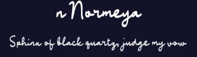 n Normeya by wepfont.com — Script Handwritten Font — thumbnail 2