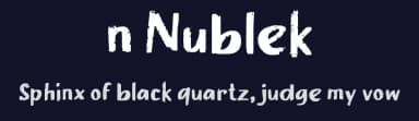 n Nublek by wepfont.com — Script Handwritten Font — thumbnail 2