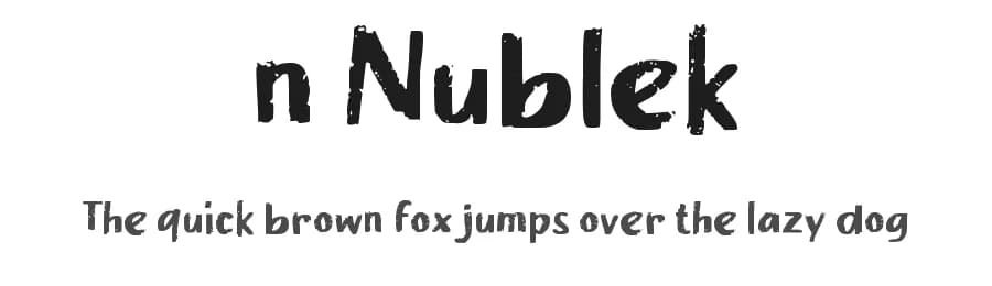 n Nublek by wepfont.com — Script Handwritten Font