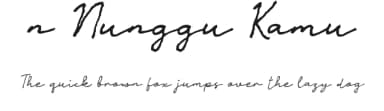 n Nunggu Kamu by wepfont.com — Script Handwritten Font — thumbnail 1