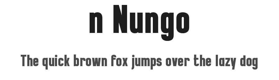n Nungo by wepfont.com — Sans Serif Font
