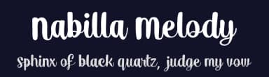 Nabilla Melody by Bongkeng Art Studio — Script Handwritten Font — thumbnail 2