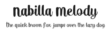 Nabilla Melody by Bongkeng Art Studio — Script Handwritten Font — thumbnail 1