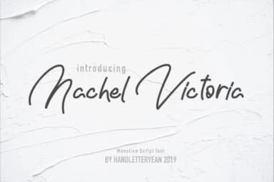 Nachel Victoria Font by yean.aguste — Script Handwritten Font — thumbnail 1