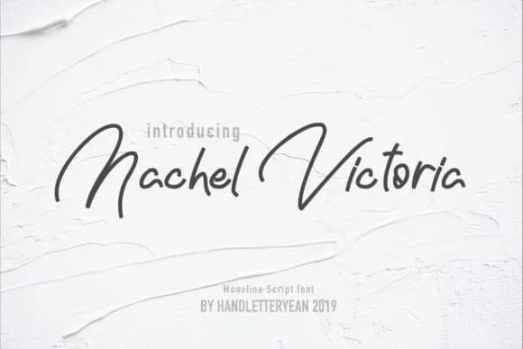 Nachel Victoria Font by yean.aguste — Script Handwritten Font