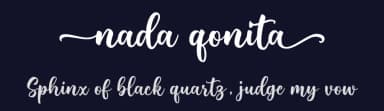 Nada Qonita by Ghuroba Studio — Script Handwritten Font — thumbnail 2