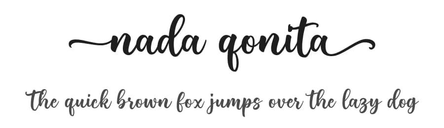 Nada Qonita by Ghuroba Studio — Script Handwritten Font