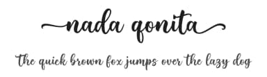 Nada Qonita by Ghuroba Studio — Script Handwritten Font — thumbnail 1
