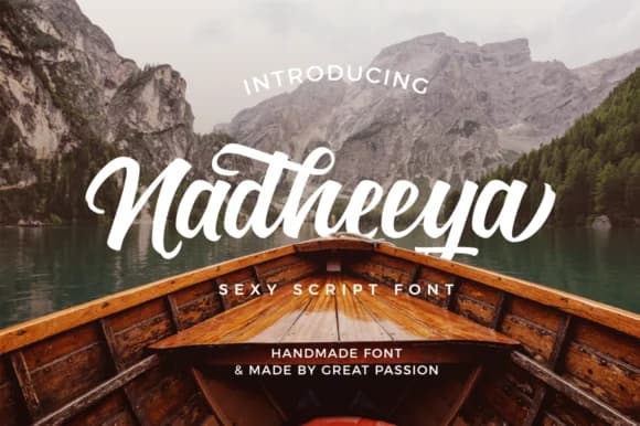 Nadheeya Script Font by Tapink.Co — Script Handwritten Font